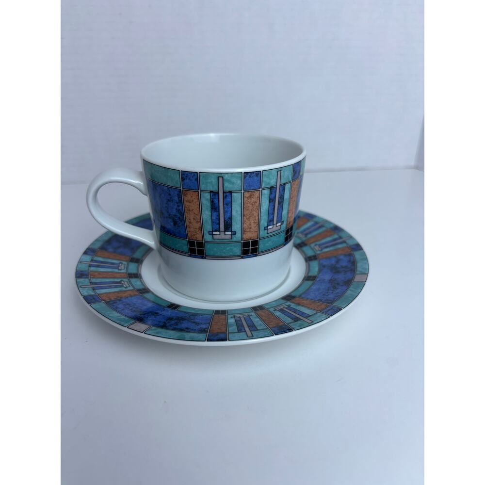 Pfaltzgraff Cityscape Cup & Saucer 511308 Excellent Preowned Condition